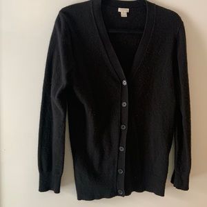 J crew black cardigan